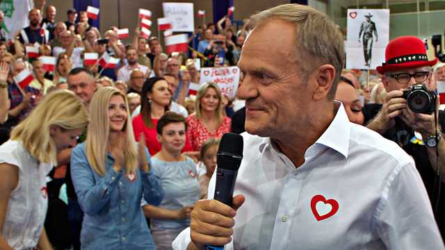 Donald Tusk w Kłodzku, 19.6.2023