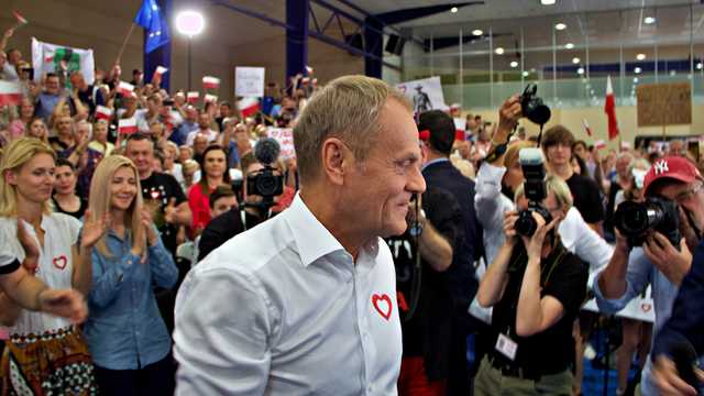 Donald Tusk w Kłodzku, 19.6.2023