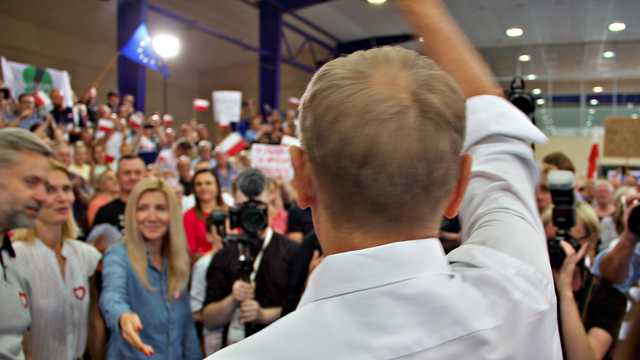 Donald Tusk w Kłodzku, 19.6.2023