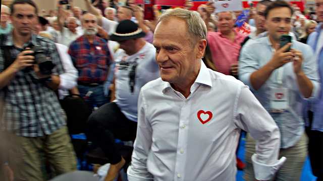 Donald Tusk w Kłodzku, 19.6.2023