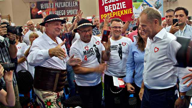 Donald Tusk w Kłodzku, 19.6.2023