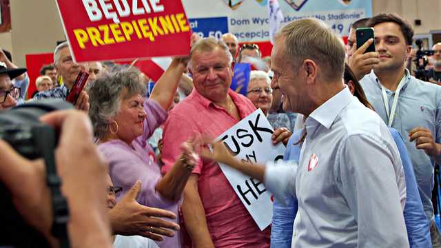 Donald Tusk w Kłodzku, 19.6.2023