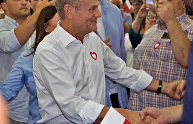 Donald Tusk w Kłodzku, 19.6.2023