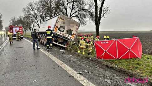 Wypadek śmiertelny na drodze Łagiewniki - Radzików