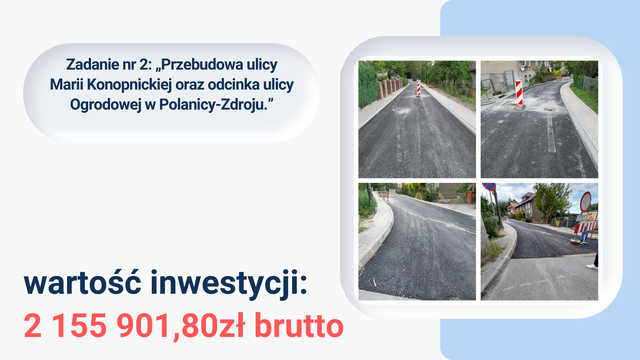 [PREZENTACJA] Podsumowano inwestycje drogowe w Polanicy-Zdroju. Pochłonęły prawie 4 mln złotych