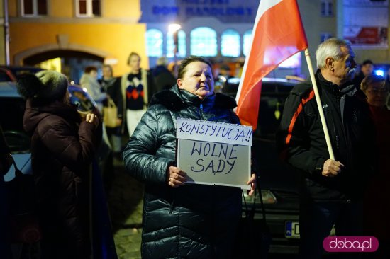 protest w obronie sędziów grudzień 2019 swidnica