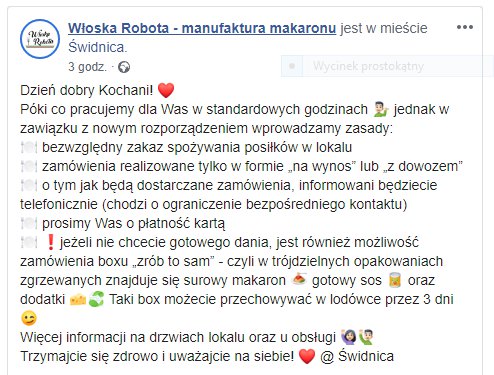 Restauracje i bary przywiozą zamówione dania do domu [LISTA]