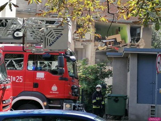 Wybuch gazu przy ul. Wojska Polskiego w Świdnicy [Foto]