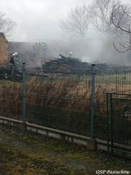 [FOTO] Pożar stodoły 