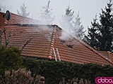 [FOTO] Pożar w domku jednorodzinnym