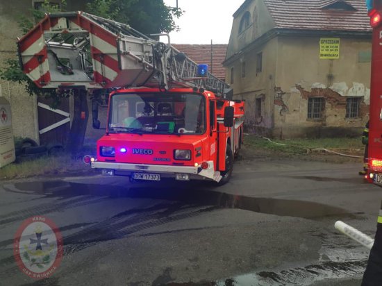 [FOTO] Pożar budynku w Kłaczynie