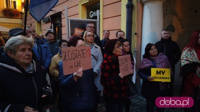 [FOTO] Protest Świdnica zostaje w Unii Europejskiej