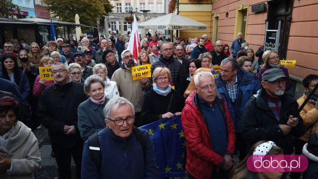 [FOTO] Protest Świdnica zostaje w Unii Europejskiej