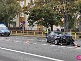 [FOTO] Zderzenie pojazdów na skrzyżowaniu Zamenhofa i Skłodowskiej w Świdnicy