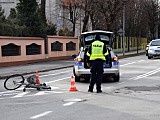 Potrącenie rowerzystki na Głowackiego w Świdnicy