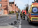 Potrącenie rowerzystki na Głowackiego w Świdnicy