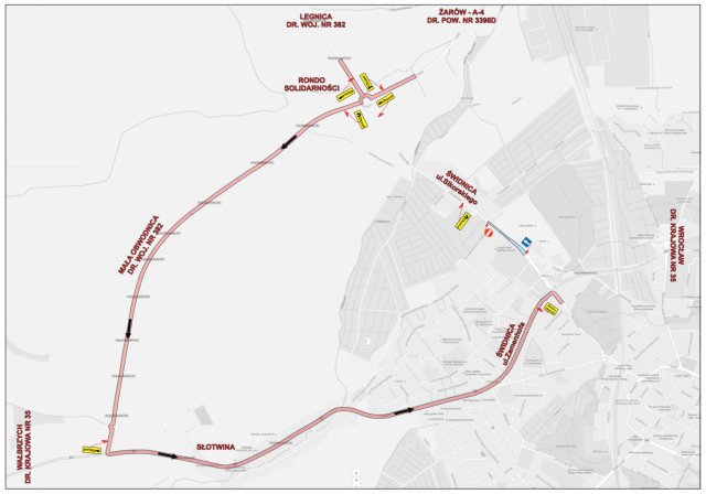 Od wtorku 18 stycznia zmiana organizacji ruchu na ul. Sikorskiego