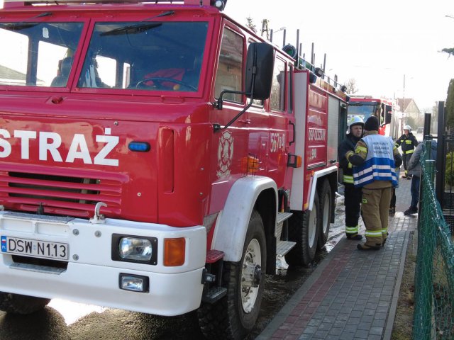 Pożar budynku w Olaszanach