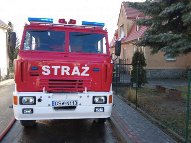 Pożar budynku w Olaszanach