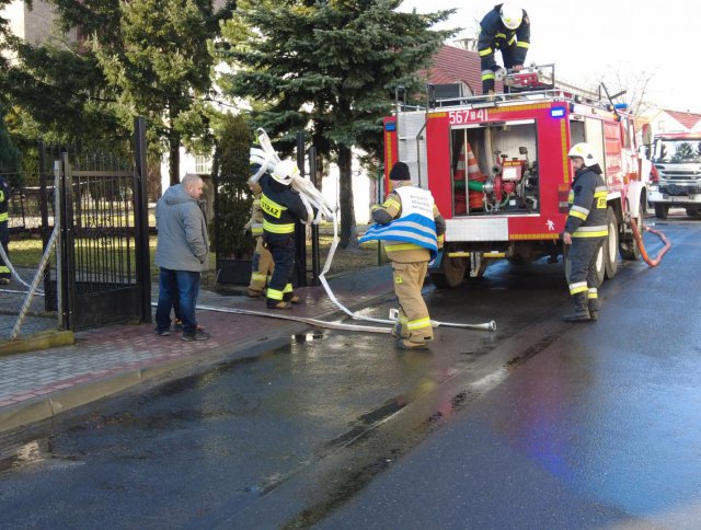 Pożar budynku w Olaszanach