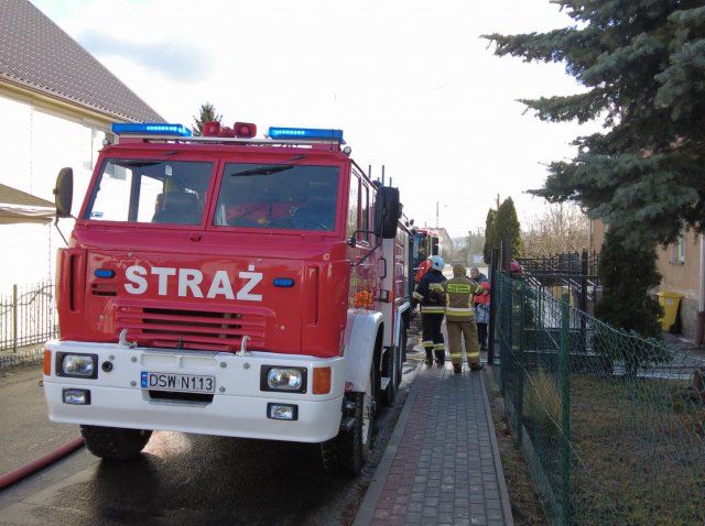 Pożar budynku w Olaszanach