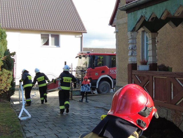 Pożar budynku w Olaszanach