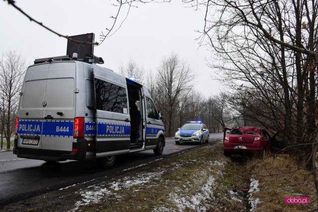 Dachowanie na drodze Świdnica - Boleścin