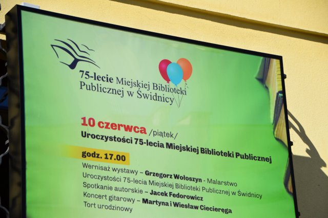 75-lecie Miejskiej Biblioteki Publicznej w Świdnicy 