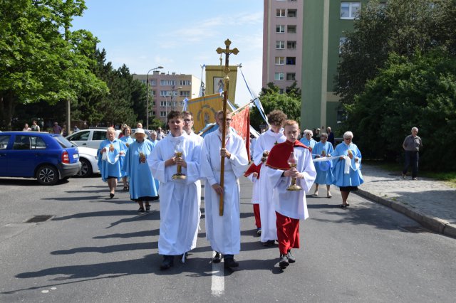 Uroczystość Bożego Ciała na Osiedlu Młodych w Świdnicy