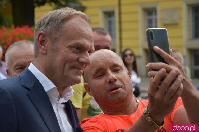 [FOTO] Donald Tusk z wizytą w Świdnicy