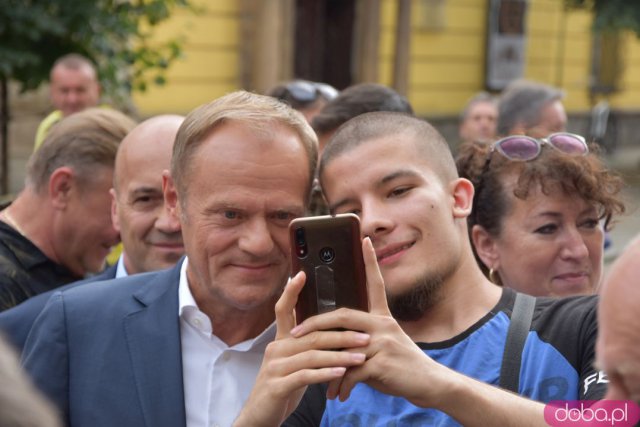 [FOTO] Donald Tusk z wizytą w Świdnicy