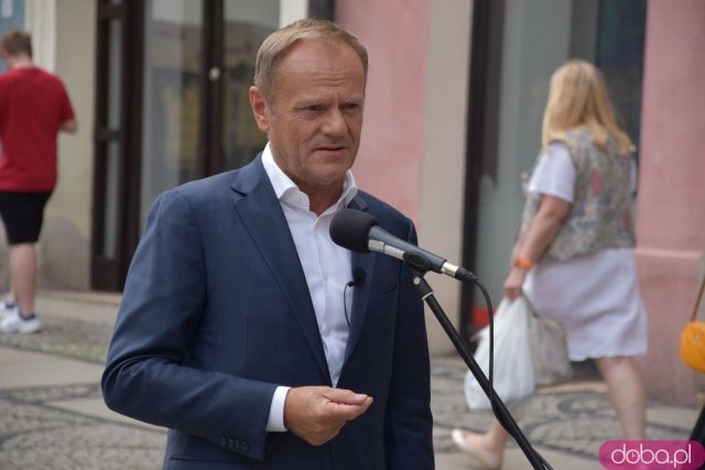 [FOTO] Donald Tusk z wizytą w Świdnicy