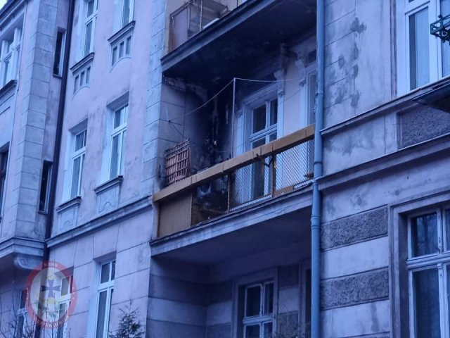 [FOTO] Pożar w centrum miasta