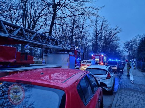 [FOTO] Pożar w centrum miasta