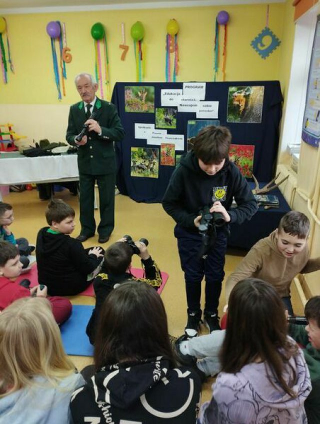 Spotkanie z myśliwym w szkole w Goczałkowie [Foto]
