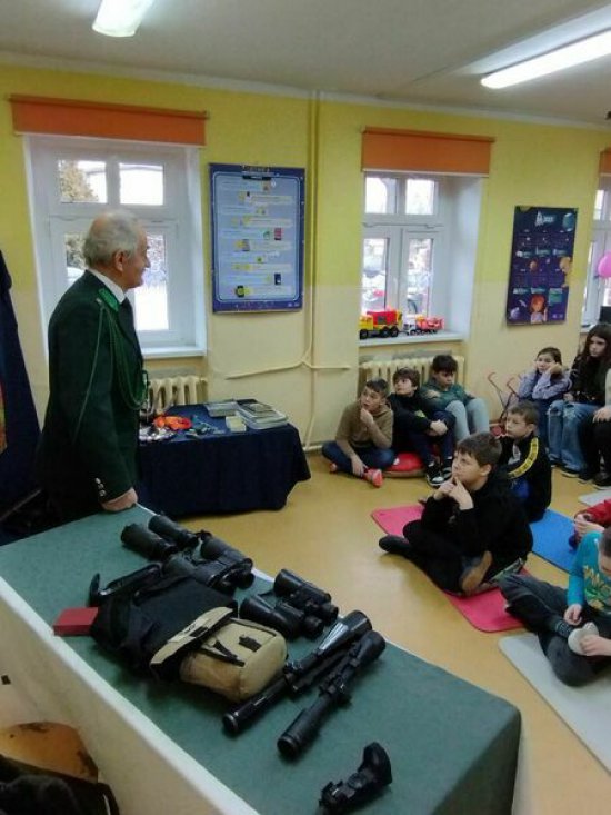 Spotkanie z myśliwym w szkole w Goczałkowie [Foto]