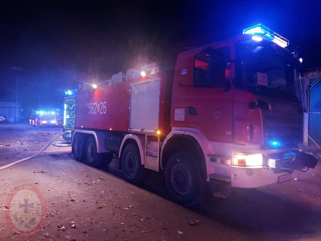 [FOTO] Pożar na wysypisku śmieci