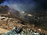 [FOTO] Pożar na wysypisku śmieci