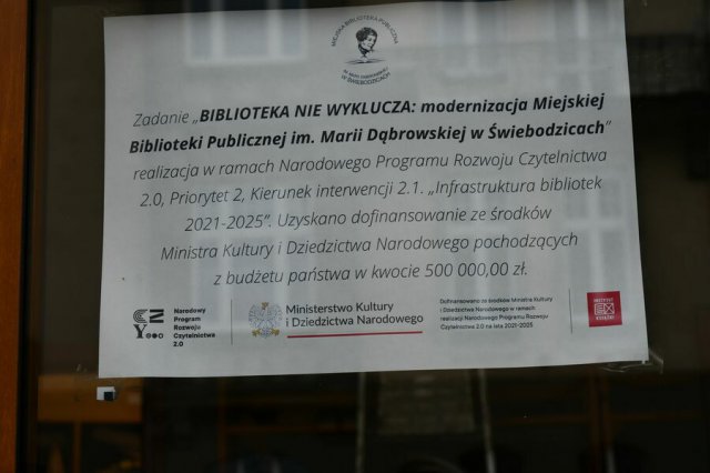 II etap modernizacji Biblioteki w Świebodzicach za nami [Foto]