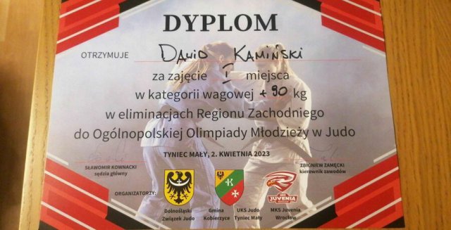 Dawid Kamiński na podium prestiżowych zawodów w judo [Foto]