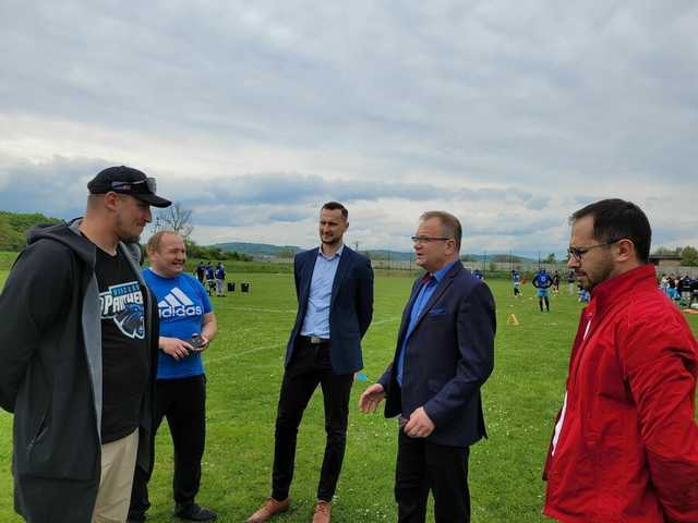 Drużyna Footballu Amerykańskiego Panthers Wrocław w Świebodzicach [Foto]