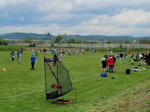 Drużyna Footballu Amerykańskiego Panthers Wrocław w Świebodzicach [Foto]