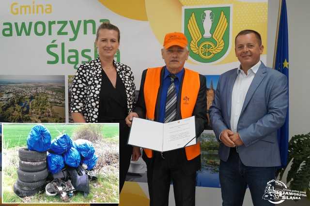 Waldemar Woźniak nie ustaje w sprzątaniu. Dotarł aż do Milikowic [FOTO]