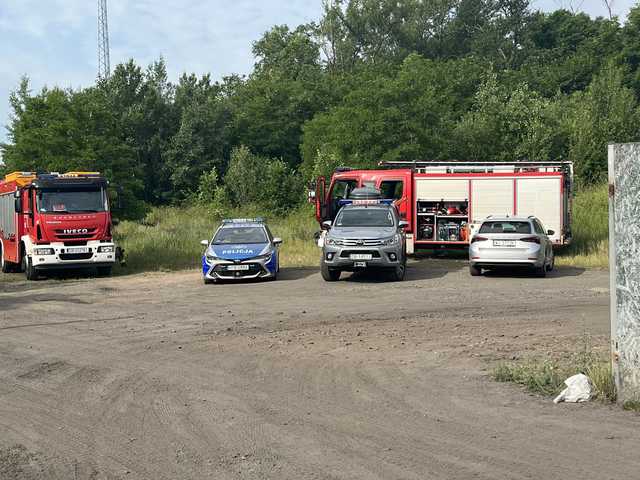 [FOTO] Pożar chemikaliów w Żarowie