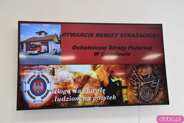 Wstęga przecięta, syreny zawyły: Nowa remiza strażacka w Gogołowie otwarta! Zobacz, jak się prezentuje [FOTO]