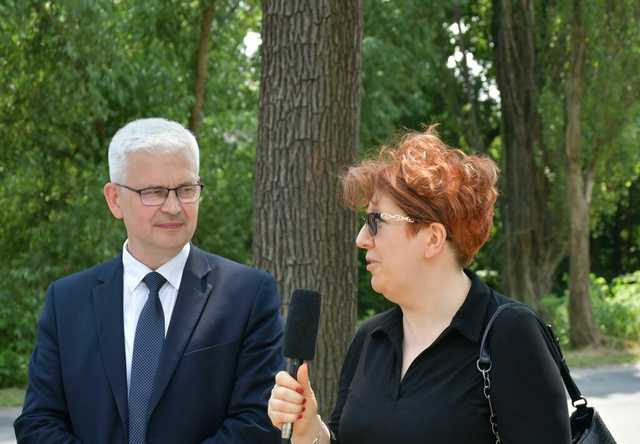 Odbiór budowy kanalizacji deszczowej w ul. Olszańskiej [FOTO]