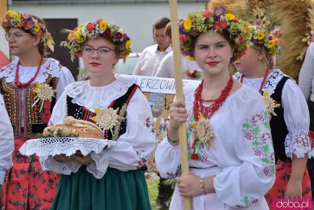 [WIDEO, FOTO] Uroczysty korowód i tradycyjne obrzędy rozpoczęły Dożynki Wojewódzkie w Szczepanowie