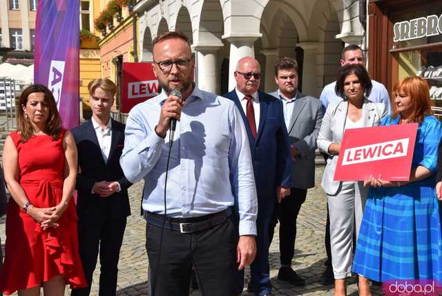 [WIDEO, FOTO] Nowa Lewica zaprezentowała kandydatów do Sejmu i Senatu w okręgu nr 2