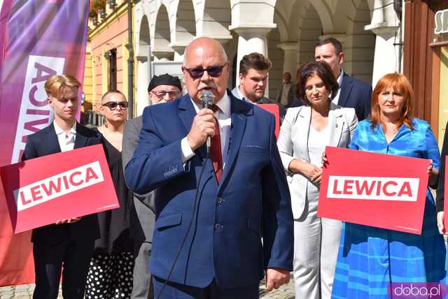 [WIDEO, FOTO] Nowa Lewica zaprezentowała kandydatów do Sejmu i Senatu w okręgu nr 2