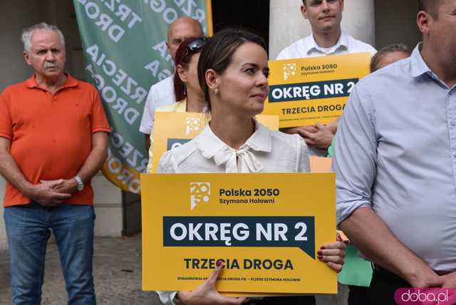 [WIDEO, FOTO] Ugrupowanie Trzecia Droga przedstawiło kandydatów do Sejmu i Senatu w tegorocznych wyborach parlamentarnych